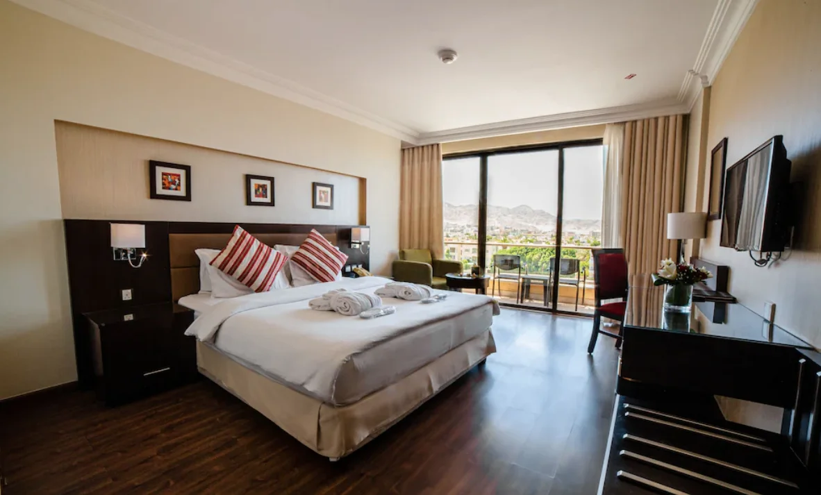 غرفة نوم فندق اوريكس العقبة Oryx Hotel Aqaba