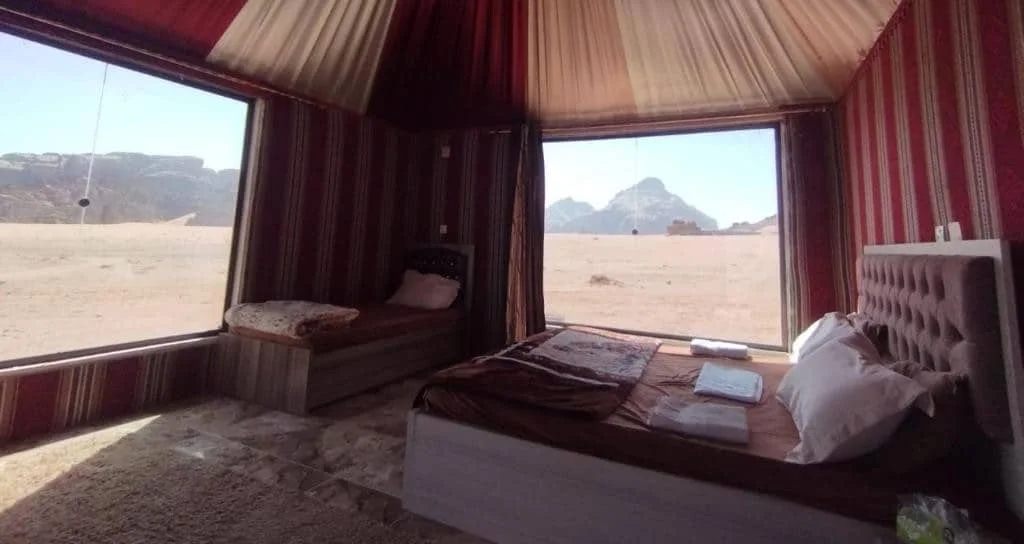 غرف ديلوكس مزدوجة في Wadi Rum Ziyad camp 